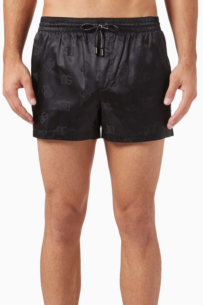 

Logo Swim Shorts in Nylon, Black