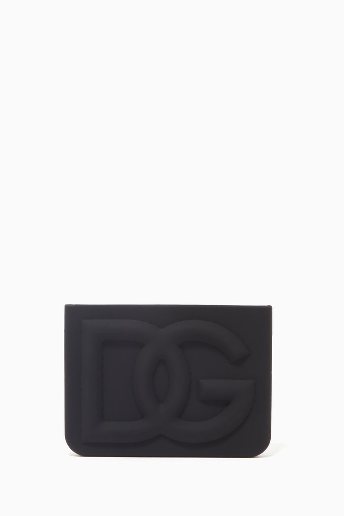 

DG Logo Card Holder in Rubber, Black