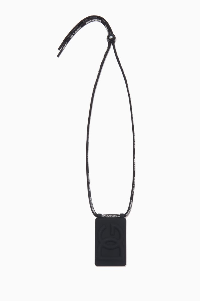 

DG Logo Badge Holder in Rubber, Black