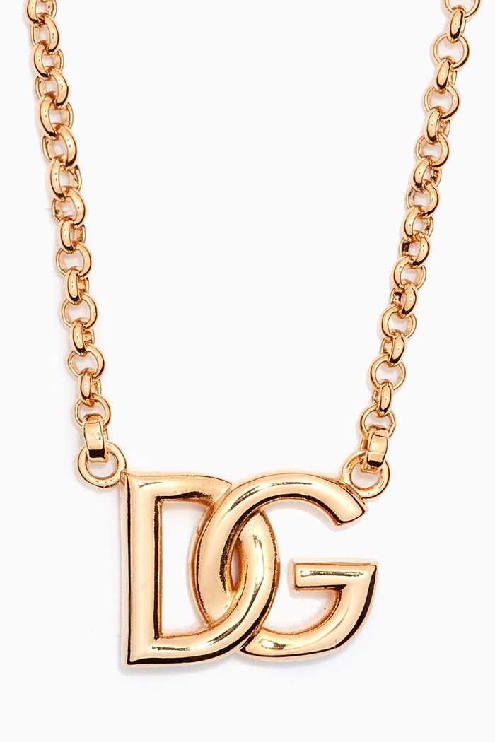 

DG Logo Choker Necklace, Gold