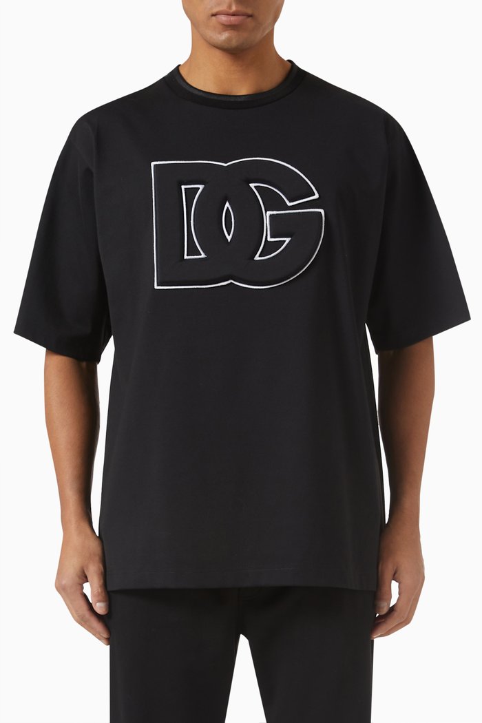 

Logo T-shirt in Cotton Jersey, Black