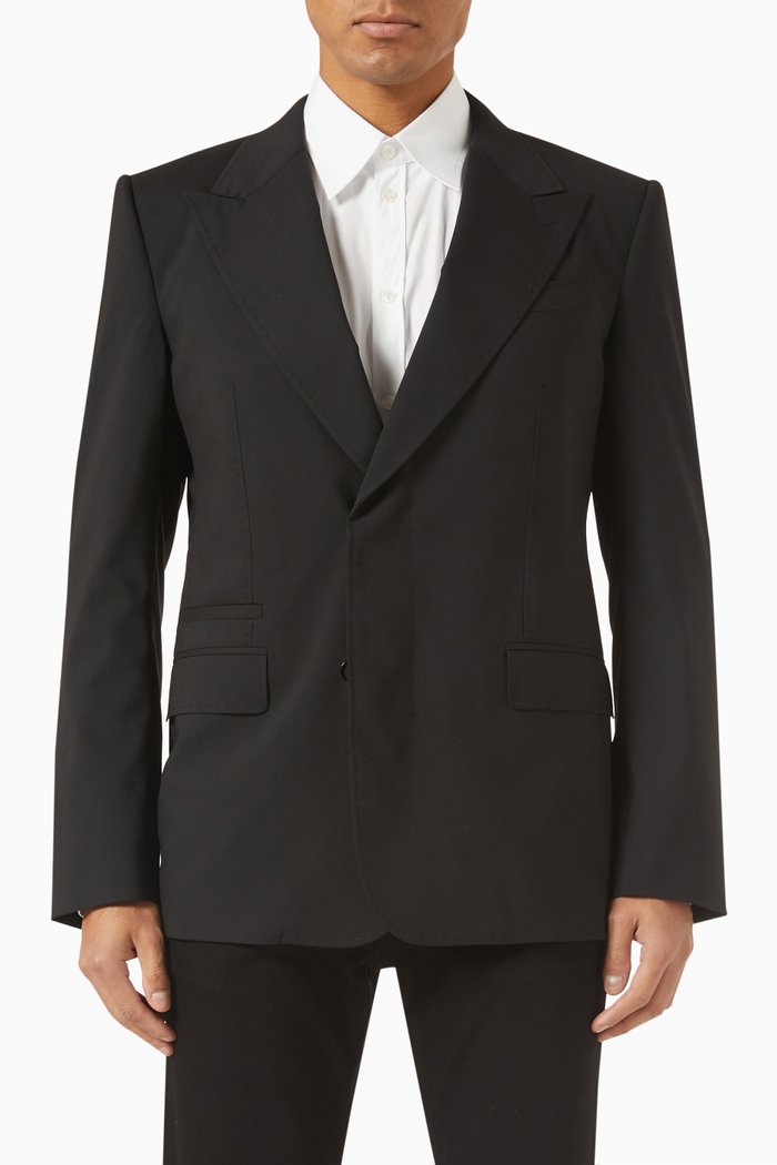 

Blazer in Cotton, Black