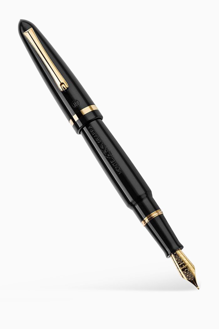 

Venetia Fountain Pen in Resin, Black