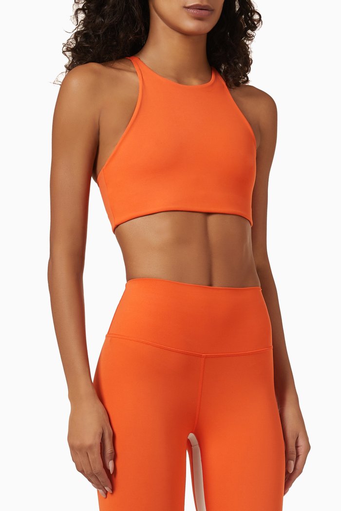 

Claudia Rigor Sports Bra in Technical Fabric, Orange