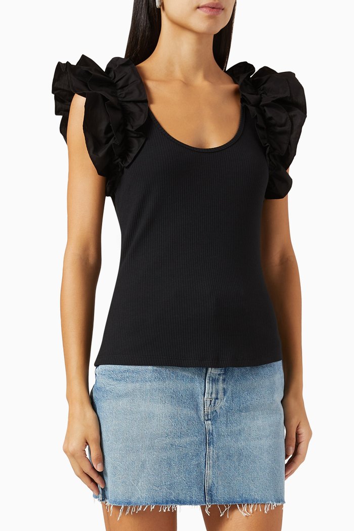 

Koa Top in Cotton-jersey, Black