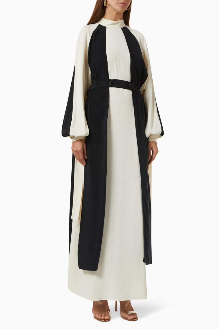 

Belted Maxi Dress, Black
