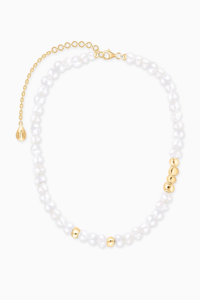 Lulu Pearl Choker in 18kt Yellow Gold