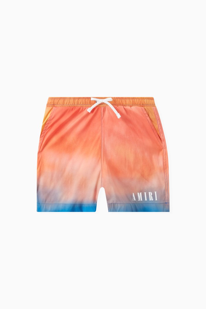 

Logo Tie Dye Swim Trunks in Polyamide, Multicolour
