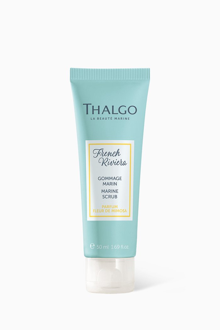 

French Riviera Marine Mimosa Blossom Scrub, 50ml, Multicolour