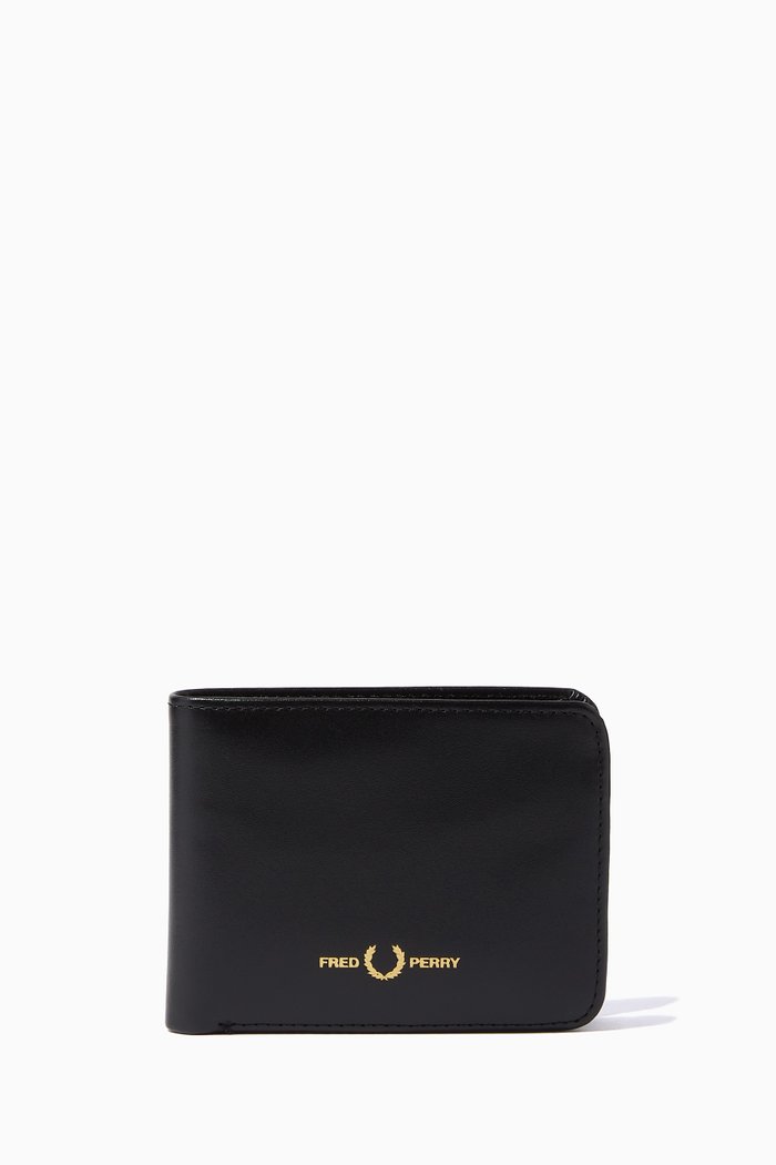 

Burnished Billfold Wallet in PU, Black