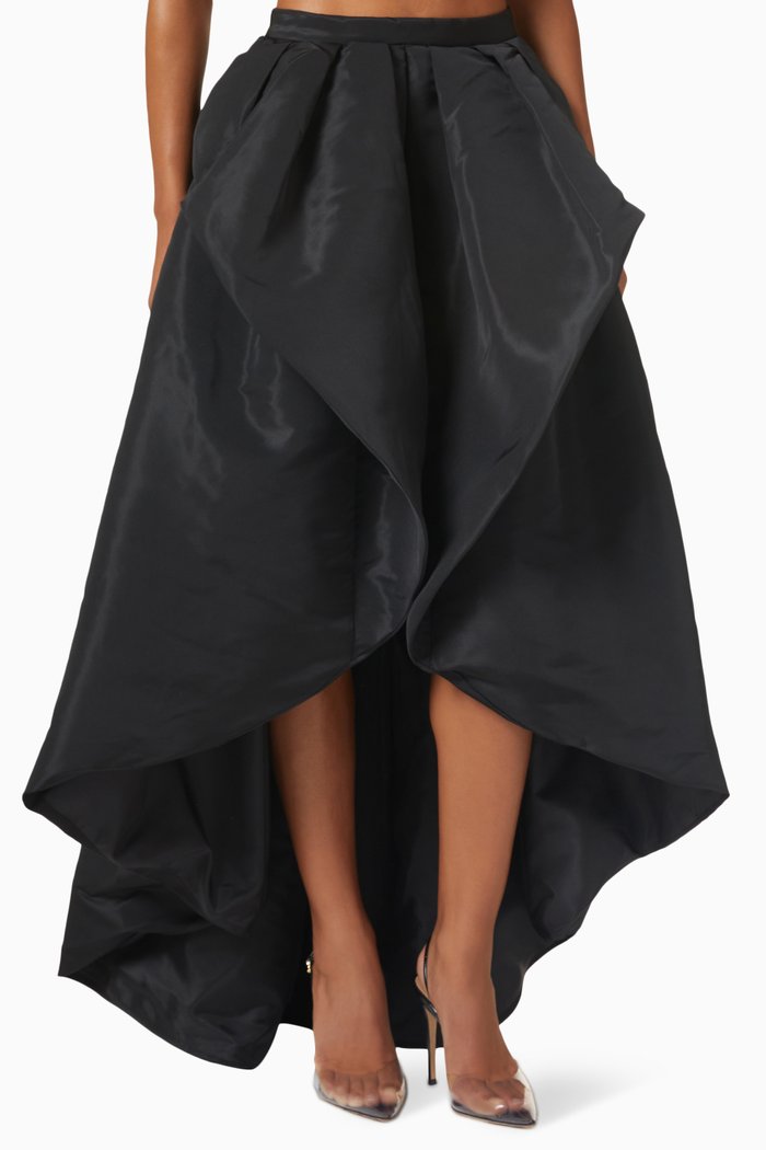 

Maria Ida Skirt in Technical Faille, Black