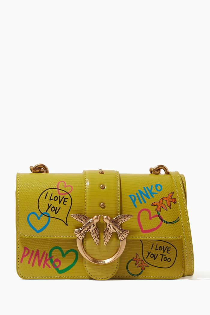 

Mini Love Icon Street Art Crossbody Bag in Smooth Leather, Multicolour