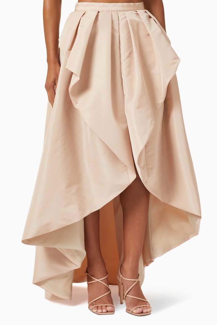 

Maria Ida Skirt in Technical Faille, Pink