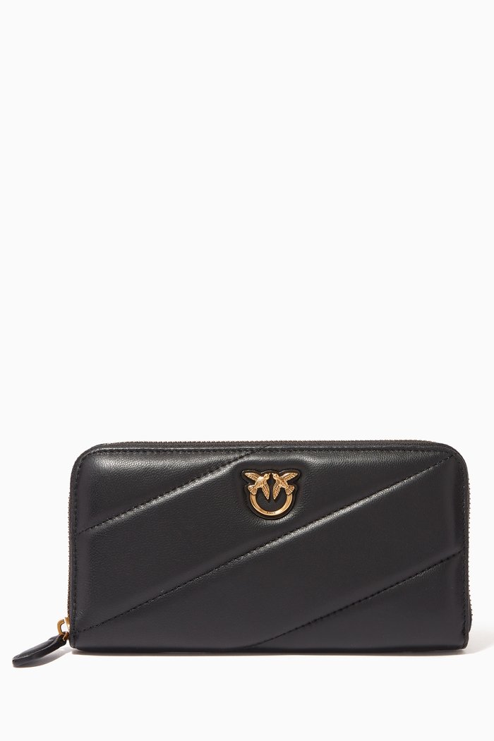 

Ryder Wallet in Quilted Leather, Black
