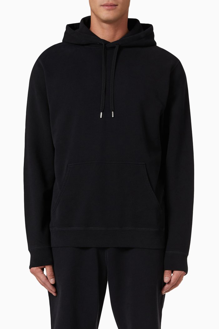 

Loopback Hoody in Cotton, Black