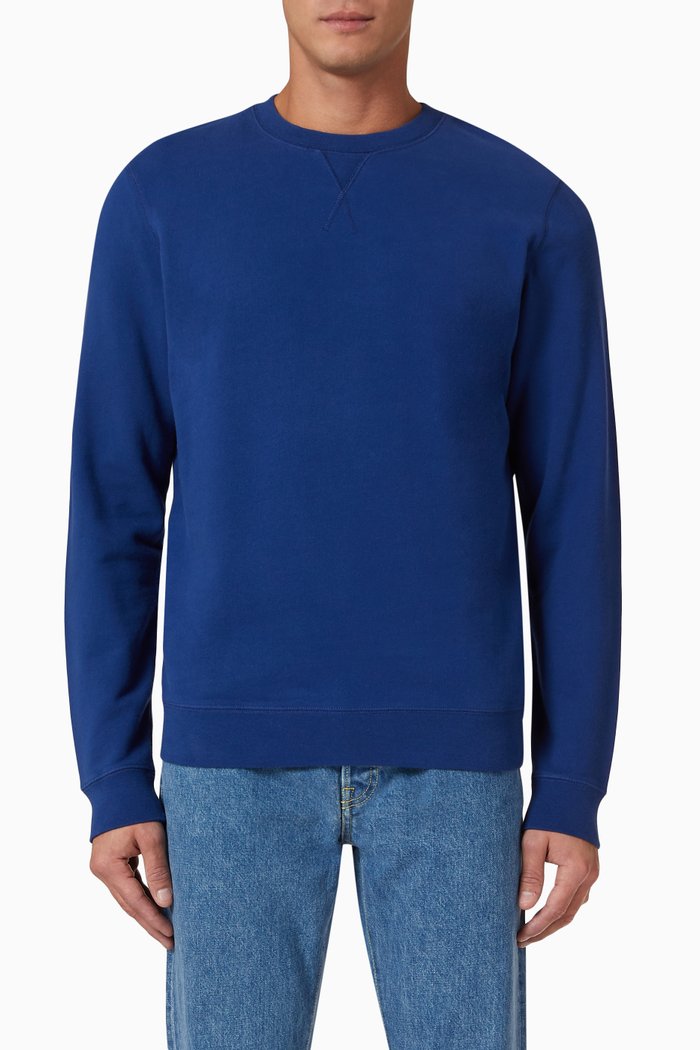 

Loopback Sweatshirt in Cotton, Blue