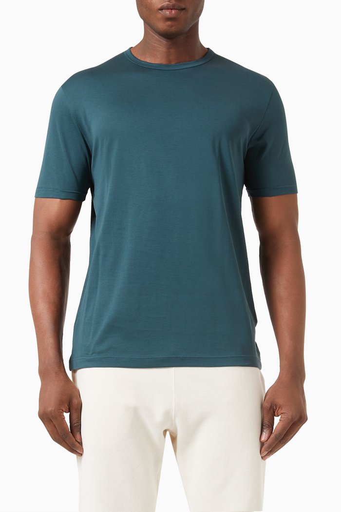 Classic T‑shirt in Supima Cotton, Green