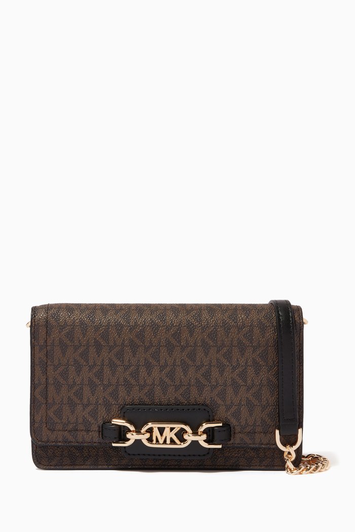 

Heather XS Crossbody Bag in Monogram Canvas & Leather, Multicolour