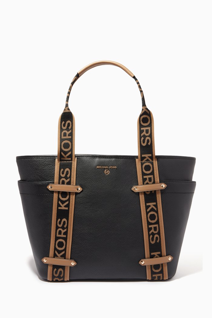 

Large Maeve Tote Bag in Leather, Black