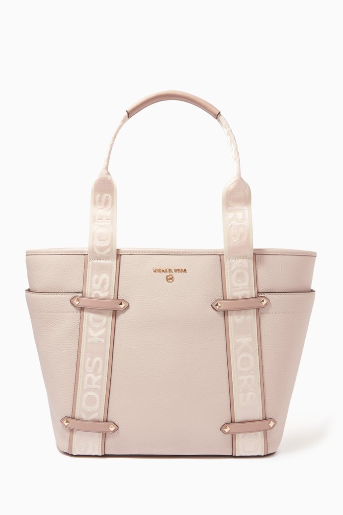 

Large Maeve Tote Bag in Leather, Pink