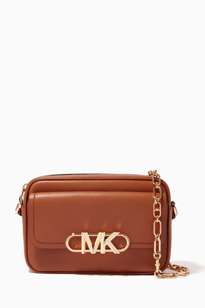 

Parker Medium Crossbody Bag in Leather, Brown
