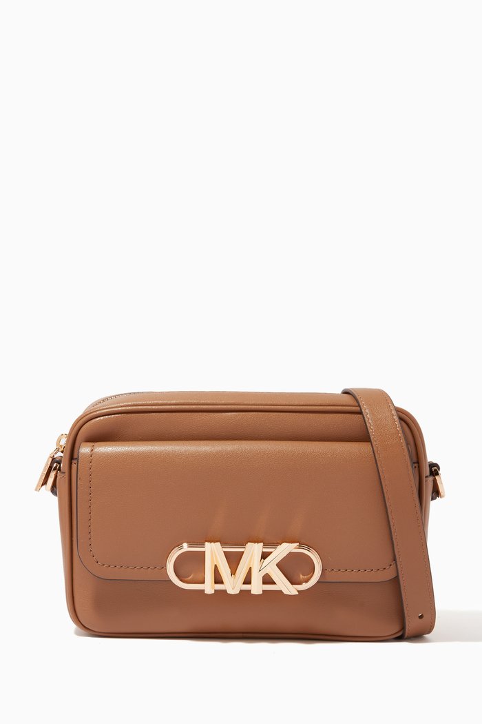 

Parker Medium Crossbody Bag in Leather, Neutral