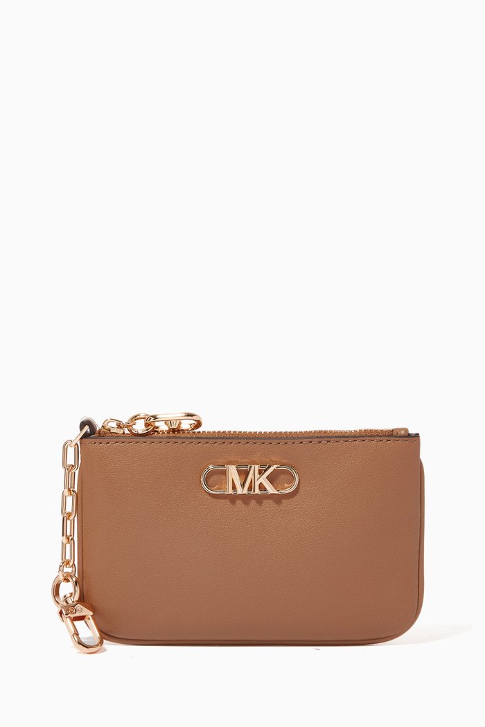 

Small Parker Key & Card Holder in Smooth Leather, Neutral