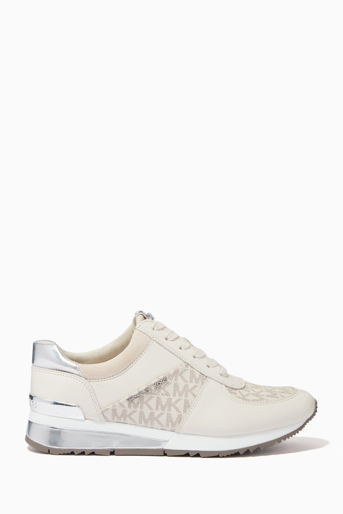 

Allie Logo Sneakers in Nappa Leather, White