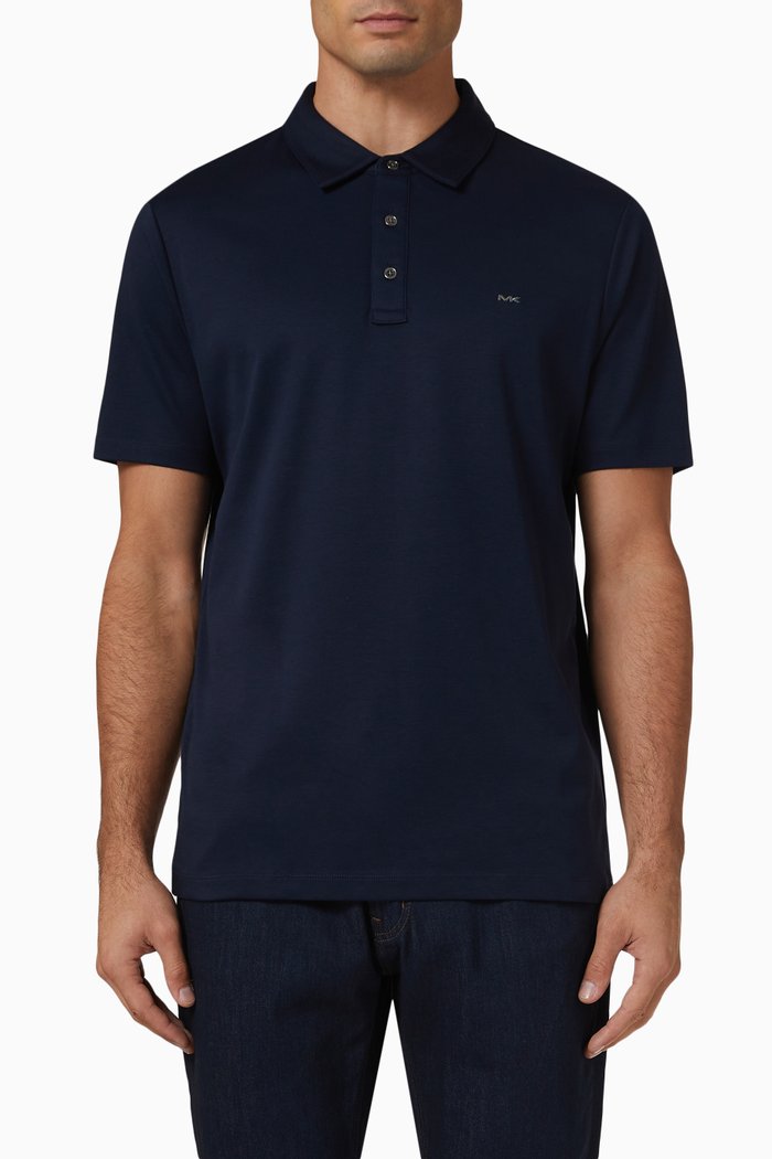 

Polo Shirt in Cotton, Blue