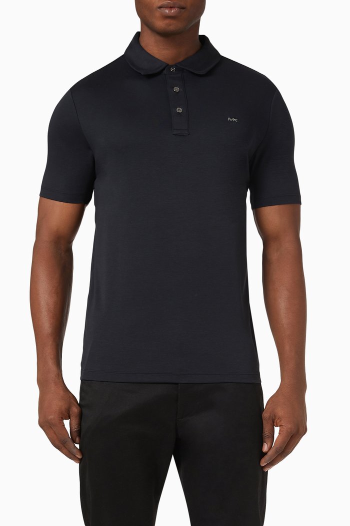 

Polo Shirt in Cotton, Black