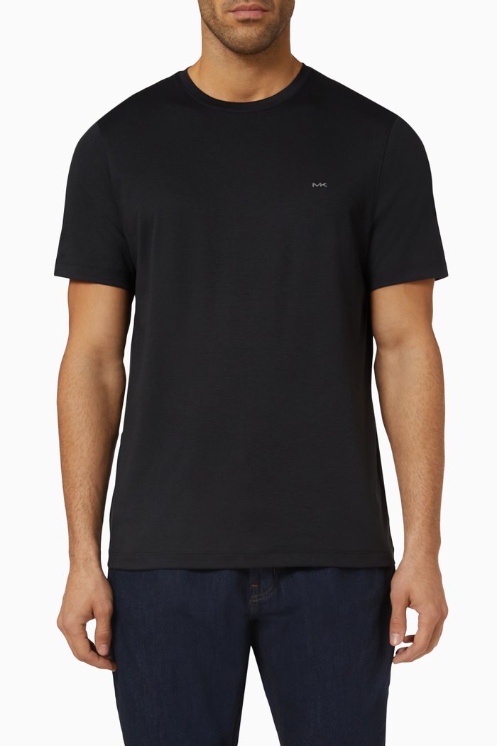 

T-shirt in Cotton Jersey, Black