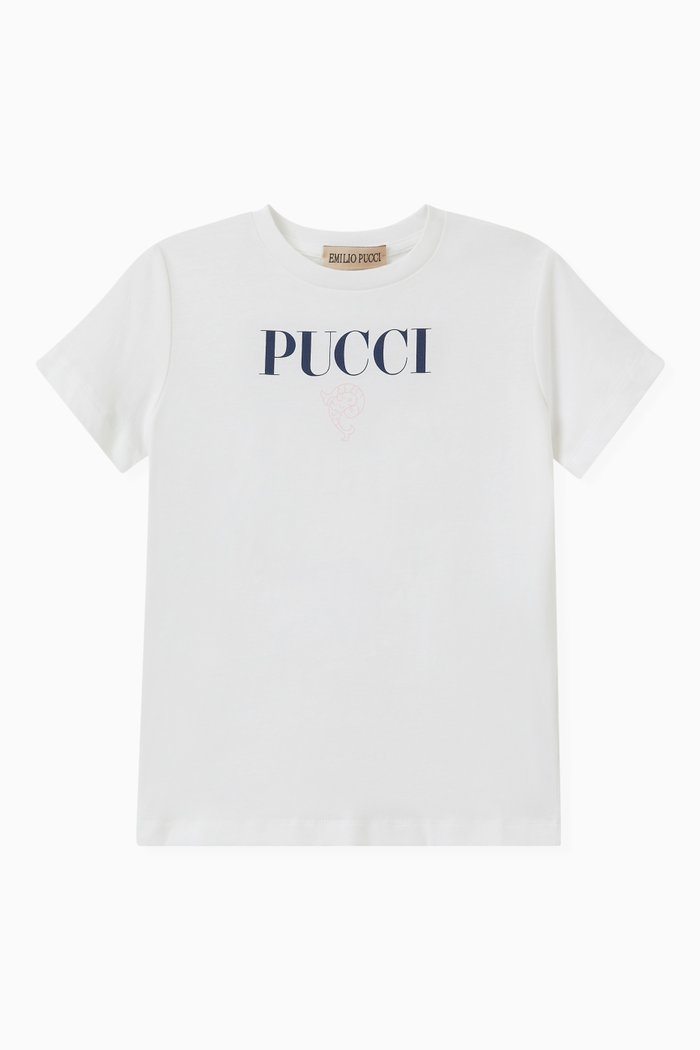 

Logo Print T-shirt in Cotton Jersey, White