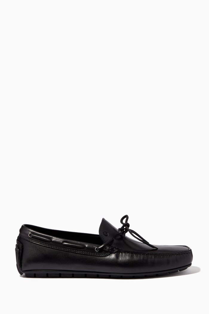 

Prominence Moccasins in Leather, Black
