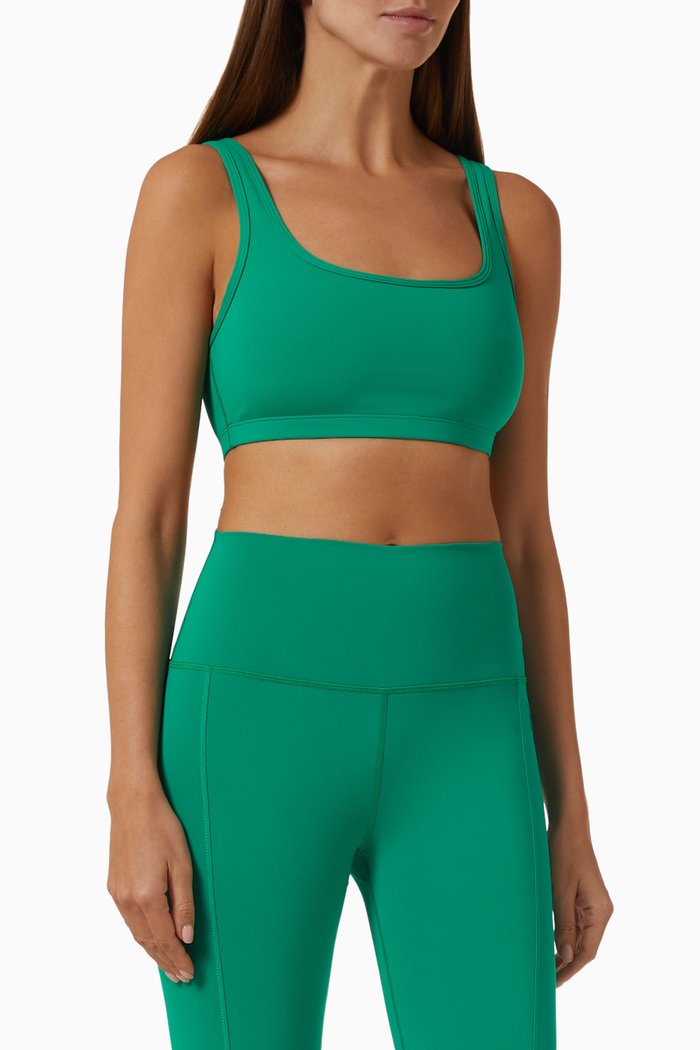 

Amplify Sports Bra in Recycled Fabric, Green