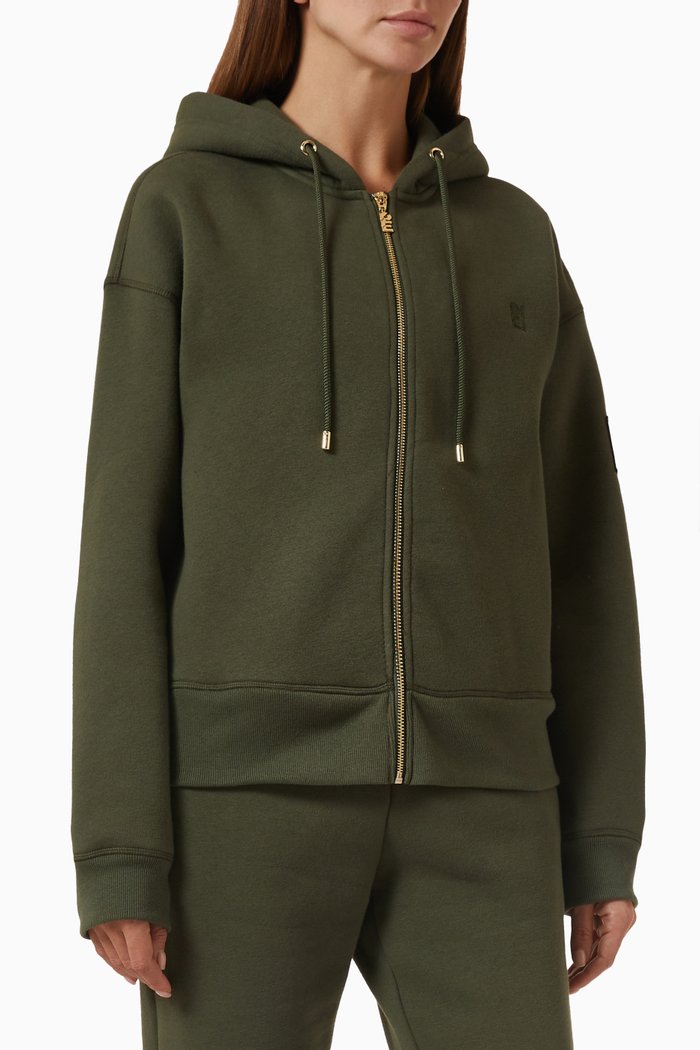 

Reset Jacket in Organic Cotton Brushed Fleece, Green