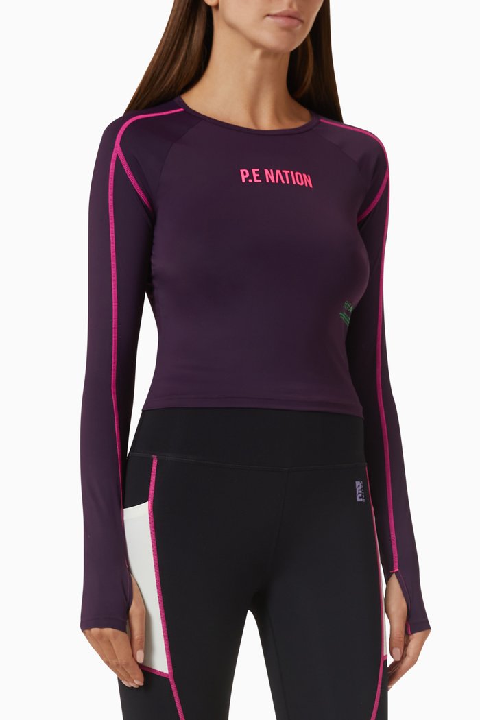 

Del Mar Top in Nylon, Purple