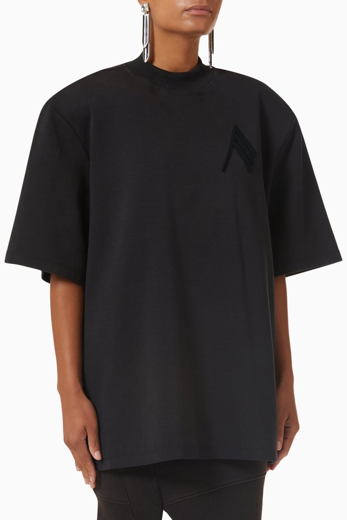 Killie T-shirt in Cotton Jersey, Black