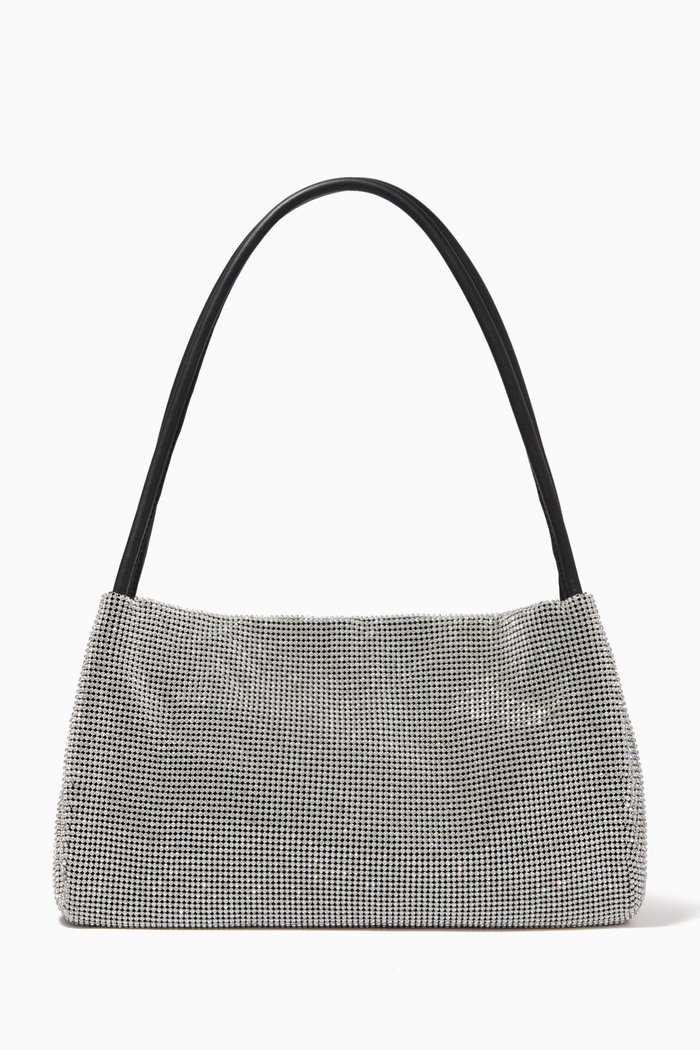 

Penny Crystal-embellished Shoulder Bag, Black