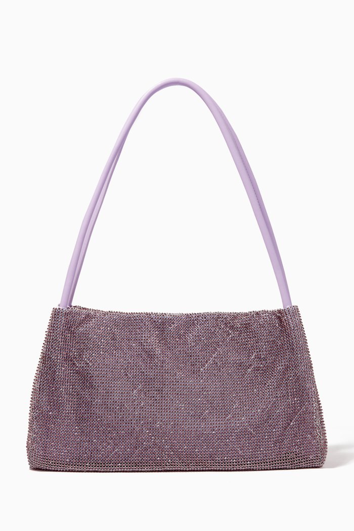 

Penny Crystal-embellished Shoulder Bag, Purple