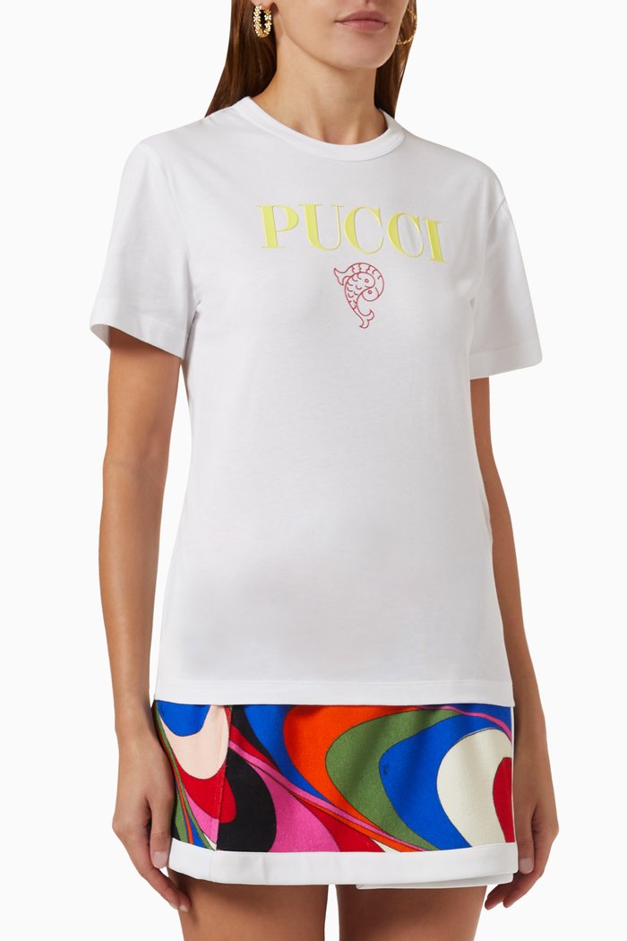 

Logo T-shirt in Cotton, White