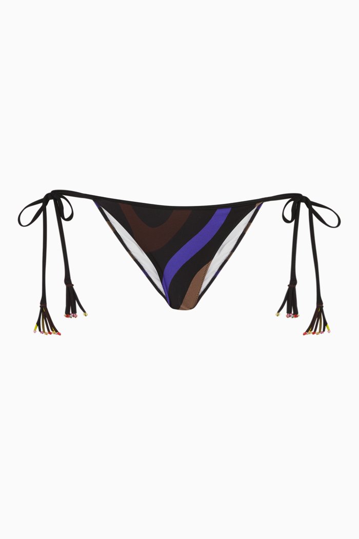 

Marmo-print Bikini Briefs, Multicolour