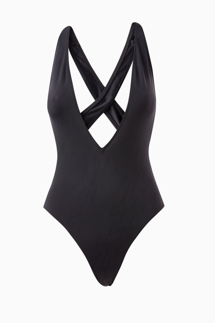 

Cut-out One-piece Swimsuit, Black