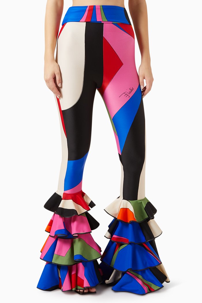 

Iride Print Pants in Lycra, Multicolour