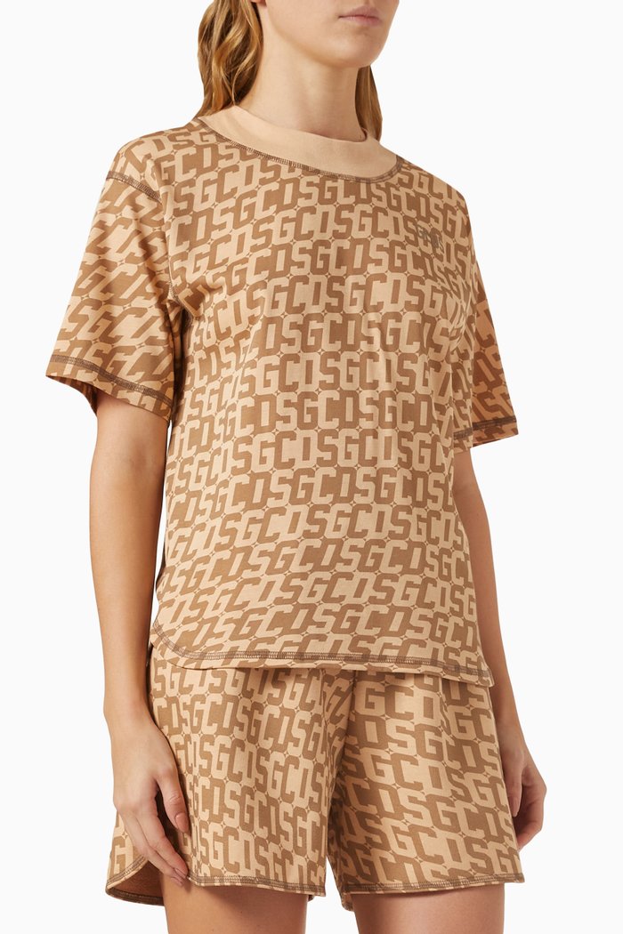 

Twisted Monogram T-shirt, Brown