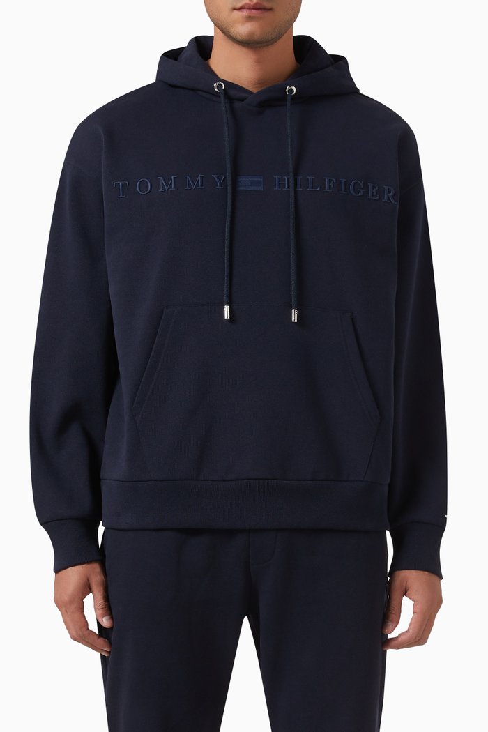 

Archive Logo Hoodie in Fleece, Blue