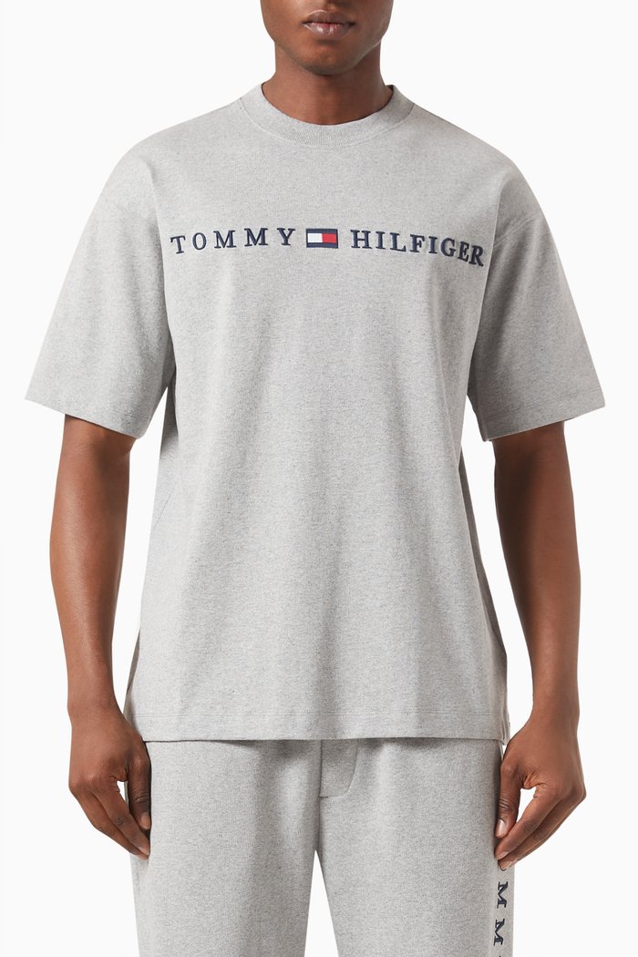 

Archive Logo T-shirt in Cotton, Grey