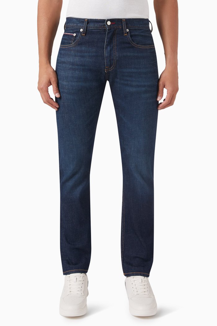 

Mercer Jeans in Recycled Cotton-blend, Blue
