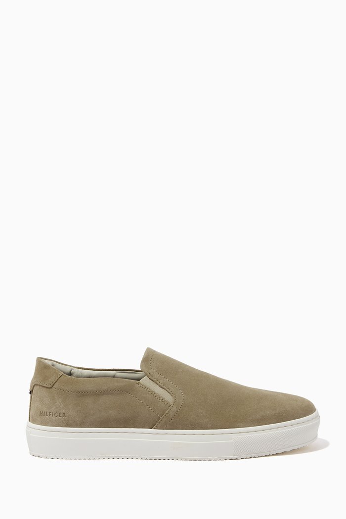 

Slip on Sneakers in Suede, Neutral