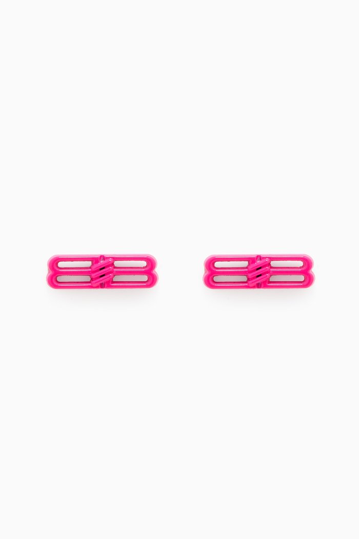 

BB Icon Stud Earrings in Brass, Pink