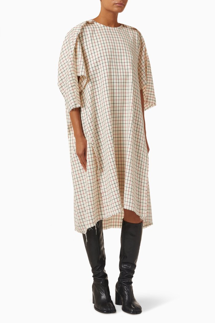 

Icons Dress in Wool Blend, Neutral